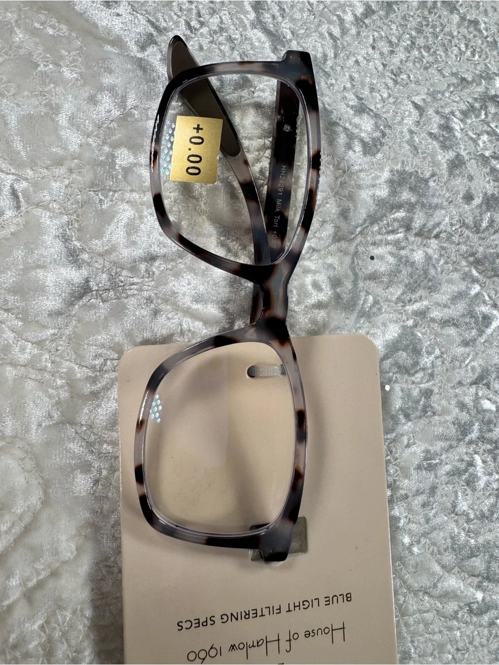 NWT House of Harlow 1960 Tortoiseshell Rectangular Blue Light Glasses